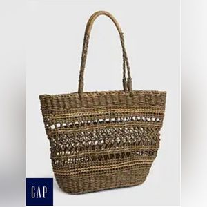 GAP Straw Beach Tote Bag